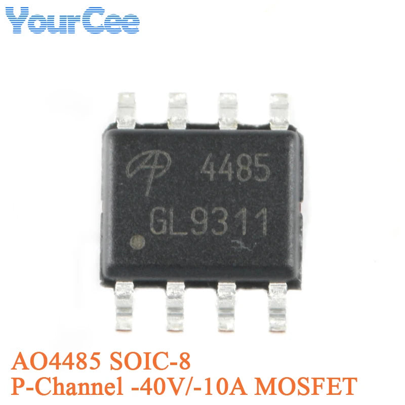 20pcs/5pcs AO4407A SOIC-8 4407A P-channel -30V/-12A SMD MOSFET Field Effect Transistor Chip AO4405AO4411 AO4413 AO4421 AO4435