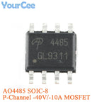 20pcs/5pcs AO4407A SOIC-8 4407A P-channel -30V/-12A SMD MOSFET Field Effect Transistor Chip AO4405AO4411 AO4413 AO4421 AO4435
