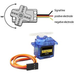 SG90/MG90S 9G Micro Digital Servo 180/360Degree Fixed-Wing Gear Servo Motor for Rc Helicopter Airplane Aircraft DIY Voor Model