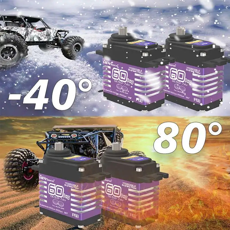 GX3260BLS 60KG 8.4V High Torque All Steel Helical Gear Digital Servo Brushless Motor 25T Metal Servo Arm for Robot Crawler Cars