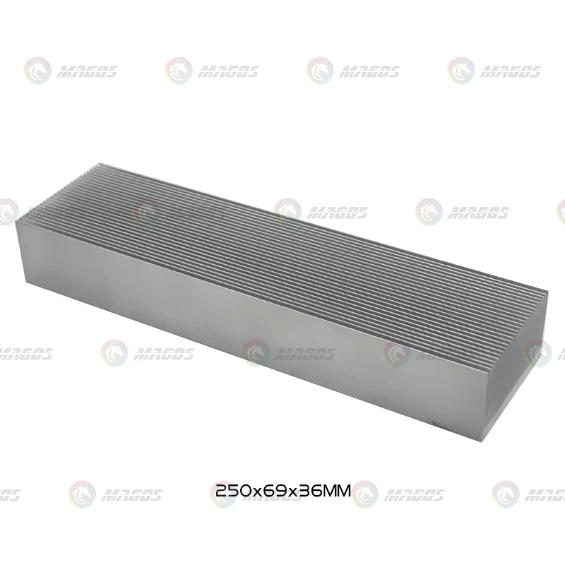 Electronic Radiator Aluminum Dense Teeth Heatsink Extruded Heat Sink Computer Water Cooling System 100/120/150/200/300x69x36MM