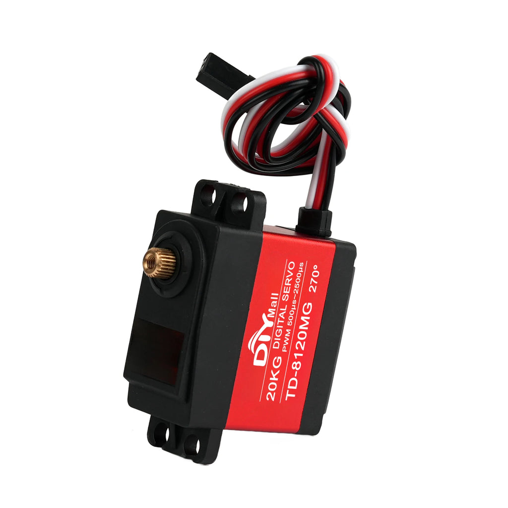 20KG TD-8120MG Digital Servo Motor 180/270/360 Degree Metal Case Servos DIY Toys Power Functions Parts for Car Robot Robotic Arm