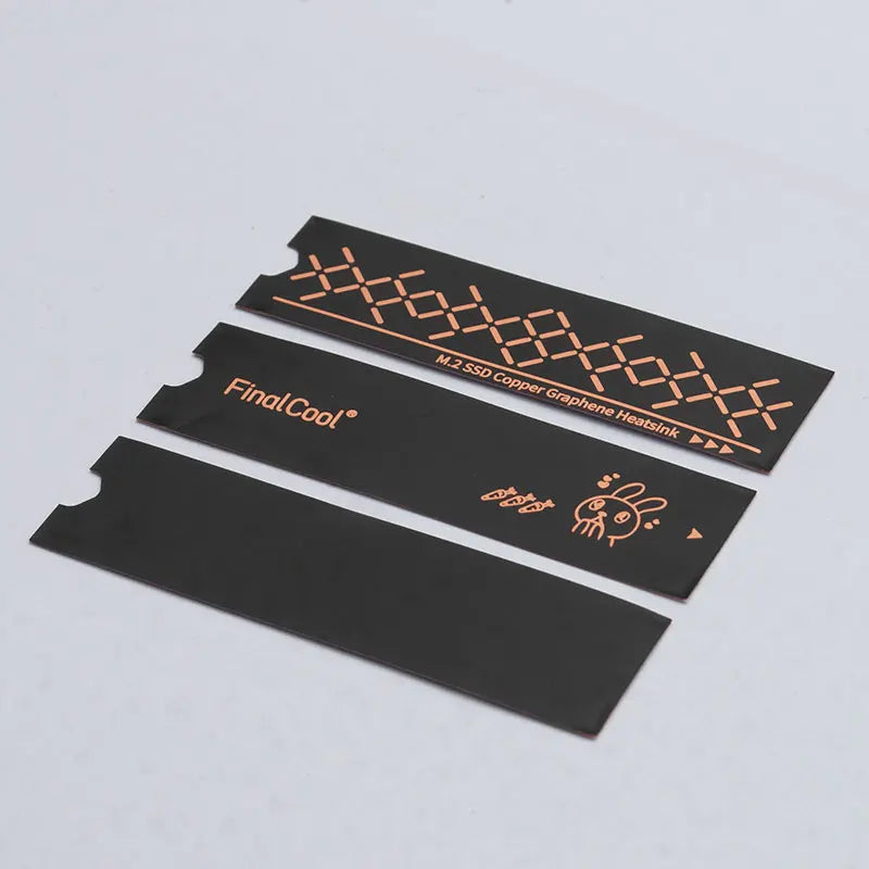 FinalCool NV02 Graphene M.2 SSD Heat Sink, Dual-Layer Graphene and Copper Foil Design Cooler Radiator for Laptop PC NVMe