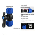 1Pcs 1/2'' 3/4'' Coarse Thread Connection OD 20/25mm PE PVC Pipe Fittings Elbow Straight Tee Irrigation IBC Tank Adapter