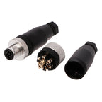 1Pc 3/4/5 Pin M12 Sensor Connector Waterproof Male&female Plug Screw Threaded Coupling