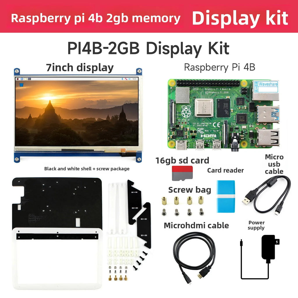 New Raspberry Pi 4 Model B Raspberry Pi 4th Generation B 2/3/4GB/8GB Optional Kit