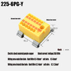 1PC 225 Series Fixed Modular Wire Connectors Compact Splicing Lighting Push-in Multi Link Terminal Block 1 In Multiple Out