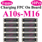 10pcs USB Charger Charging Port On Board FPC Connector For Samsung A10 A20s A50s A30s 40 A70 A10s M12 M14 M15 M16 Plug 78 Pin