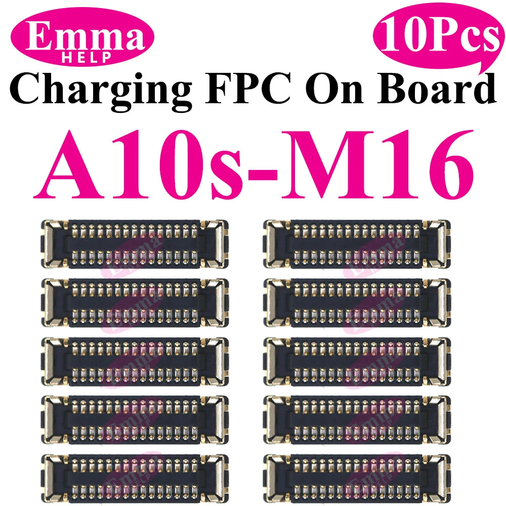 10pcs USB Charger Charging Port On Board FPC Connector For Samsung A10 A20s A50s A30s 40 A70 A10s M12 M14 M15 M16 Plug 78 Pin