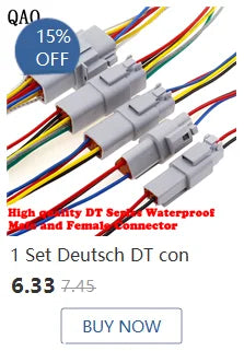 1Set 6.3mm 1/2/3/4/6/8/12P/14 pin Automotive 6.3 Electrical wire Connector Male Female cable terminal plug Kits ebike car
