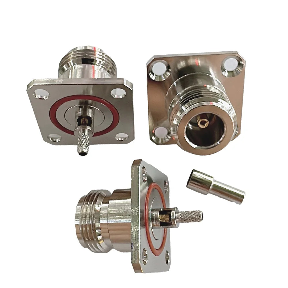 RF Coaxial RG316 Cable 4Hole Flange N Female to MMCX / MCX Male90°  Connector Extension Splitter Router GPS GPRS Wire Connecter