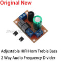 Adjustable HIFI Horn Treble Bass 2 Way Audio Frequency Divider Home Car DIY Speaker Crossover Filters Kits