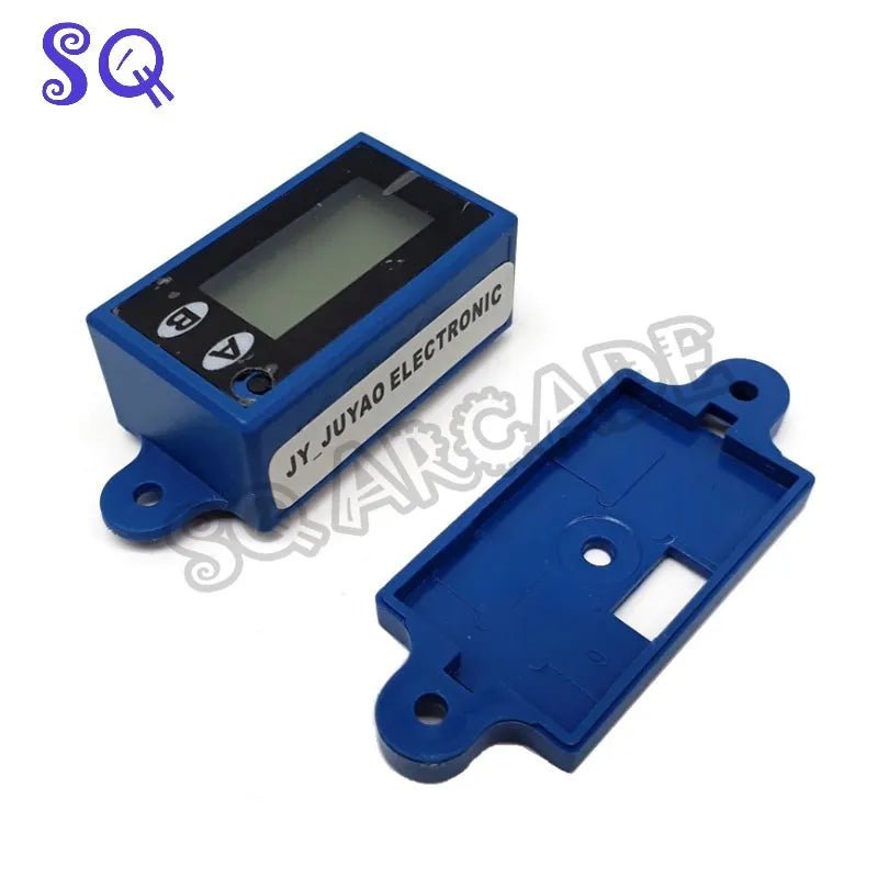 Mini 7 Digit LCD Counter 2 Display rows  DC 5V-18V 10 counts per second PCB Material Electronic Totalizer With LED blue