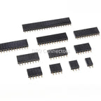10Pcs2.54mm Pitch Single Row Female Pin Header Socket 2~40P PCB Board Connector Strip Gold Plated Pinheader Terminal for Arduino