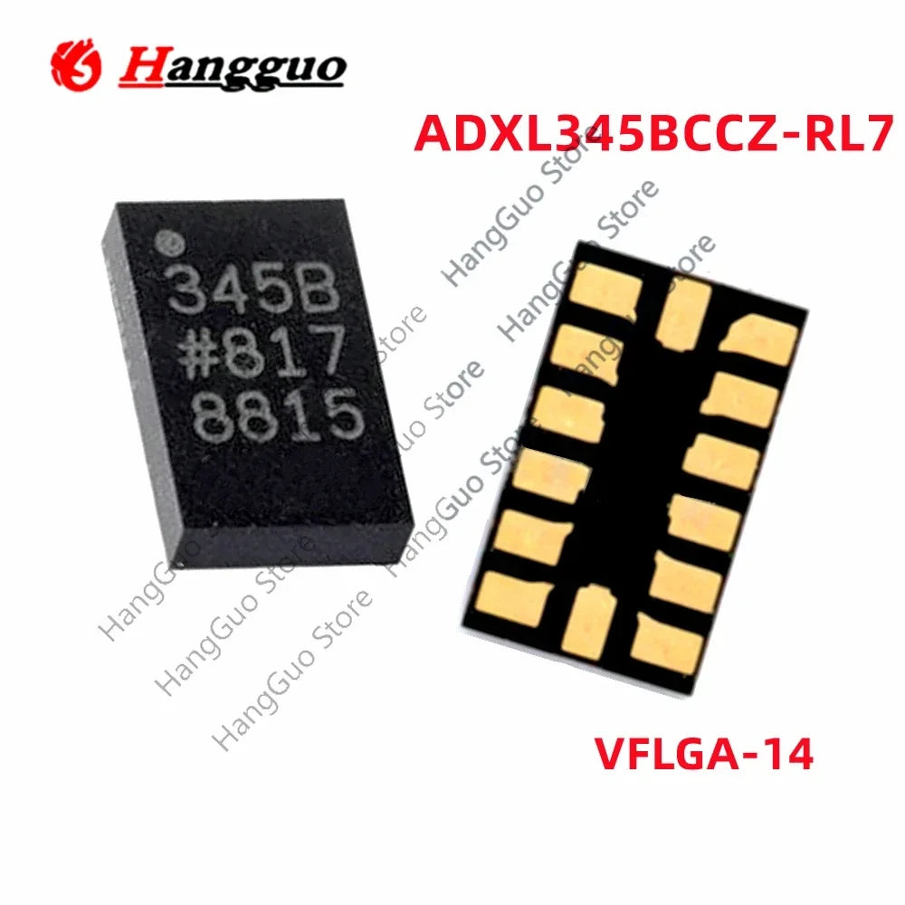 5PCS/Lot original ADXL345 ADXL345BCCZ ADXL345BCCZ-RL7 VFLGA-14 three-axis digital accelerometer sensor IC chip