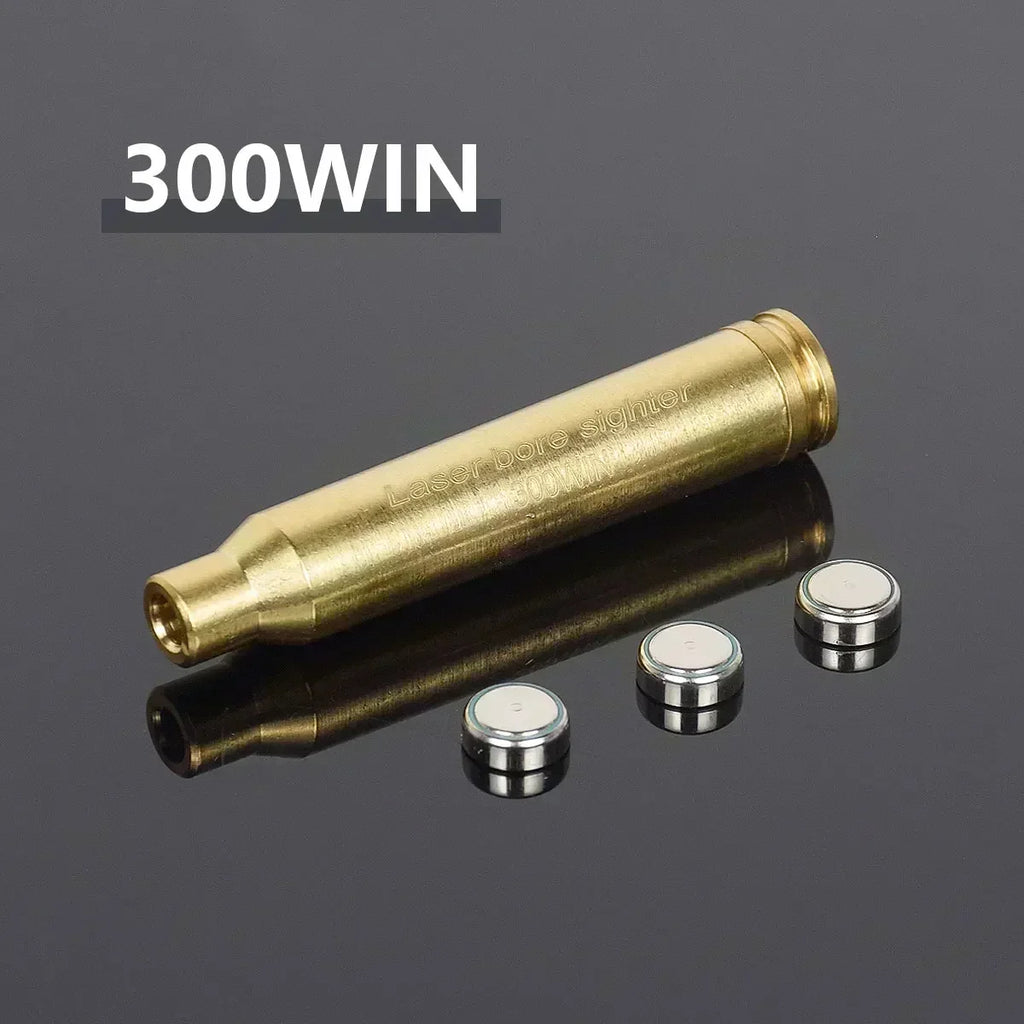 12GA 20GA .308 .223 5.45x39 7.62x39 9x19mm.338 Gauge Red Laser Bore Sighter Training Bullet Boresighter CAL Cartridge Caliber
