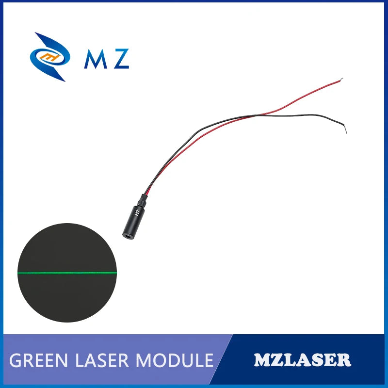 New Economical Compact Green Line Laser Diode Module 520nm D7mm 0.5mW 1mW 5mW 3V Industrial Grade for Woodworking Machinery