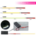 3V 110mm 190mm 300mm LED COB Filament Flexible Battery Lamp White Green Ice Blue Pink Retro Edison Bulb Parts LED Diode Decor