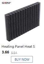 Extruded Aluminum Heatsink For High Power LED IC Chip Cooler Radiator Heat Sink Drop Ship 100*25*10mm