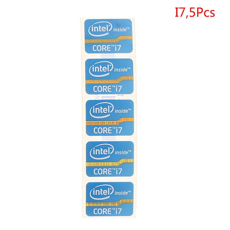 1pc/5pcs Mini DIY Sticker For 4th Generation Cpu Intel Core I3 I5 I7 I9 Logo Sticker LOGO Label Laptop Notebook Decoration