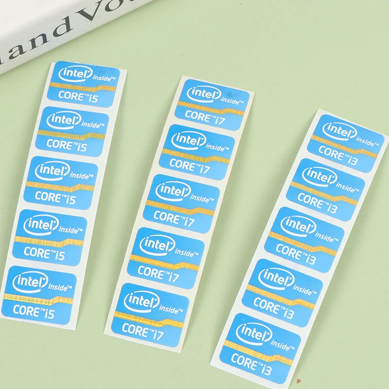 1pc/5pcs Mini DIY Sticker For 4th Generation Cpu Intel Core I3 I5 I7 I9 Logo Sticker LOGO Label Laptop Notebook Decoration