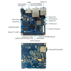 Single board computer mini pc board raspberry pi 4 4gb 8gb Allwinner H3 RK3318 Quad-core 4GB 8GB eMMC android development board