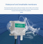 Wall-Mounted CO2 Sensor Carbon Dioxide Detector Air Quality Monitor RS485 Analog Output NDIR CO2 Transmitter OLED display LED