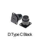 1PC Metal D Type Module RJ45 CAT6&USB 2.0/3.0&Type C&HDMI-Jack Socket Through Network Panel Mounting Electronic Connector