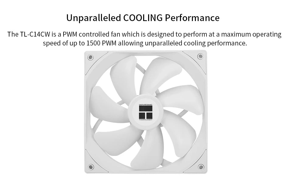 Thermalright 140mm Case Fan TL-C14/C14C/C14C-S/C14CW/C14CW-S CPU Cooling Fan ARGB 140mm Balance Fan Balance Performance Fan