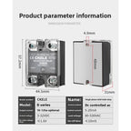 D48 Series SSR Single Phase Solid State Relay DC-AC AC-AC Control Zero Crossing AC Relay Industrial Electronic Switching Module