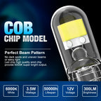 2/6x W5W T10 Led Bulbs Canbus W5W Sapphire COB Drive-Free Led Wedge Bulb 6000K 168 194 Led 5w5 Car Interior Dome Reading Bulb
