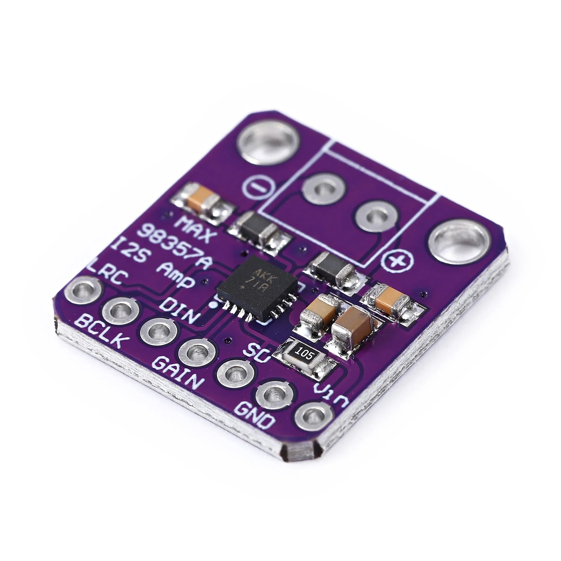 1-10pcs MAX98357A Audio Amplifier Module 3006 I2S 3W Class D Amplifier Without Filtering DIY Power Amplifier Board MAX98357 BGA