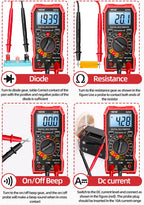 ANENG SZ06 Multimeter 2000 Diode Ohm Professional Smart Mini Multimetro Counts Digital AC/DC Voltage DC Current Tester Tools