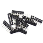 200pcs 10PIN 9PIN 8PIN 7PIN 6PIN 5PIN 4PIN exclusion Network Resistor array DIP 100 220 470 1K 1.5K 2.2K 4.7K 5.1K 10K 100K ohm