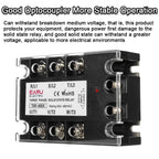 EARU Three Phase DC Control AC Solid State Relay Module SSR 10A 25A 40A 60A 80A 100A 150A 200A 5-32VDC to 24-480VAC Heat Sink