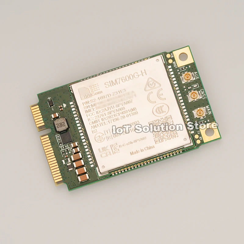 SIMCom SIM7600G-H MiniPCIe Global Region/Operator 150Mbps/50Mbps Cat.4 GNSS LTE 4G Module SIM7600 SIM7600GH SIM7600G H Mini PCIe