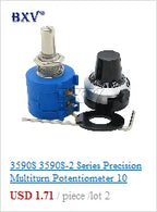 WH138-1 Potentiometer Adjustable Resistance Speed Regulator With Switch WH138 B5K B10K B20K B50K B100K B250K B500K 10K 100K 2PCS