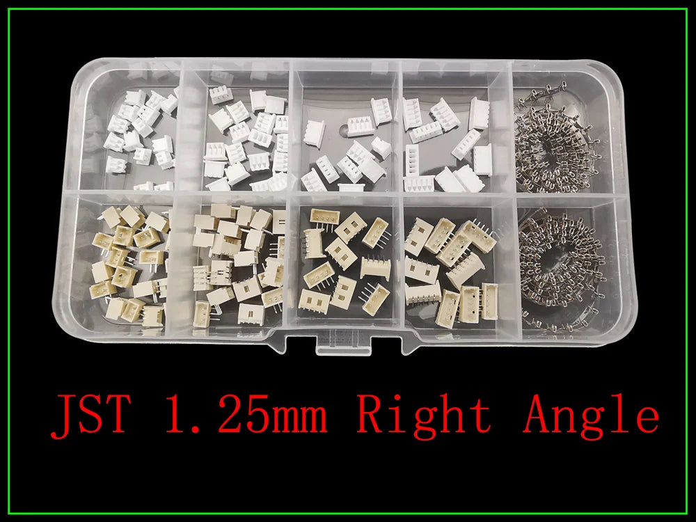 1Box SH 1.0/JST 1.25mm/ZH 1.5mm/PH 2.0mm/SM/SYP/XH 2.54mm/VH 3.96mm Pitch Male Female Housing Terminal Pin Header Wire Connector