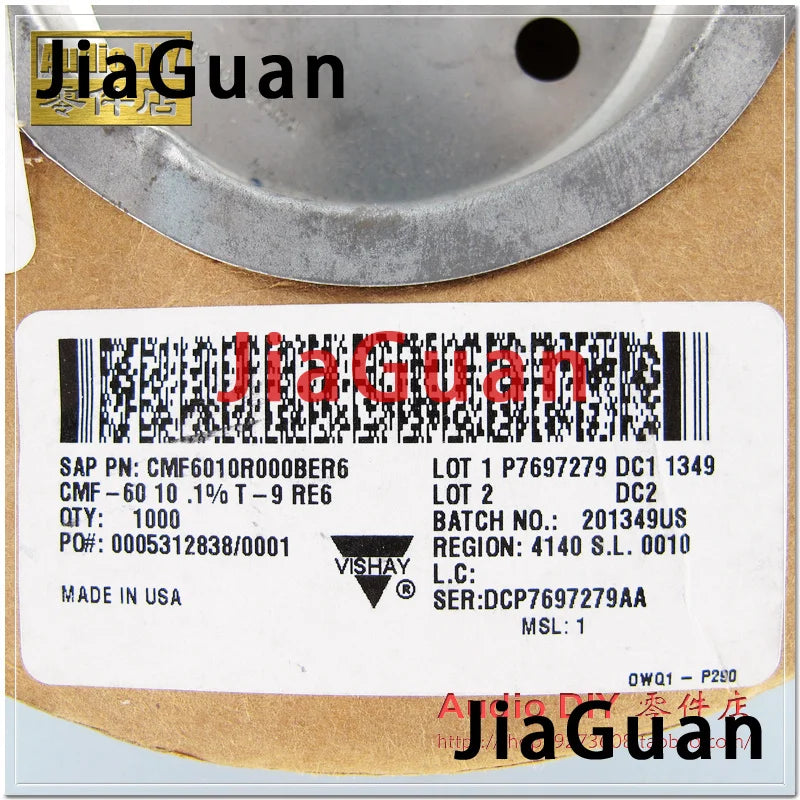 20PCS VISHAY DALE CMF60 0.5W 10R 0.1% T9 Axial Resistance RN60E 25ppm military regulations metal resistor CMF-60 1/2w 10 ohm