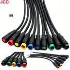 JCD M6 M8 2/3/4/5/6Pin Core 6mm Male Female Julet Electric Ebike Butt Plug Connector Cable Signal Sensor Waterproof Scooter Wire