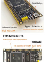 STM32H743IIT6 Core  System Learning Board STM32 Development Board Module