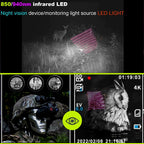 IR850nm&940nm Latest Infrared LED Zoom High Bright Night Vision Infrared Fill Light Tactical Hunting Zoom Flashlight IR Lighting