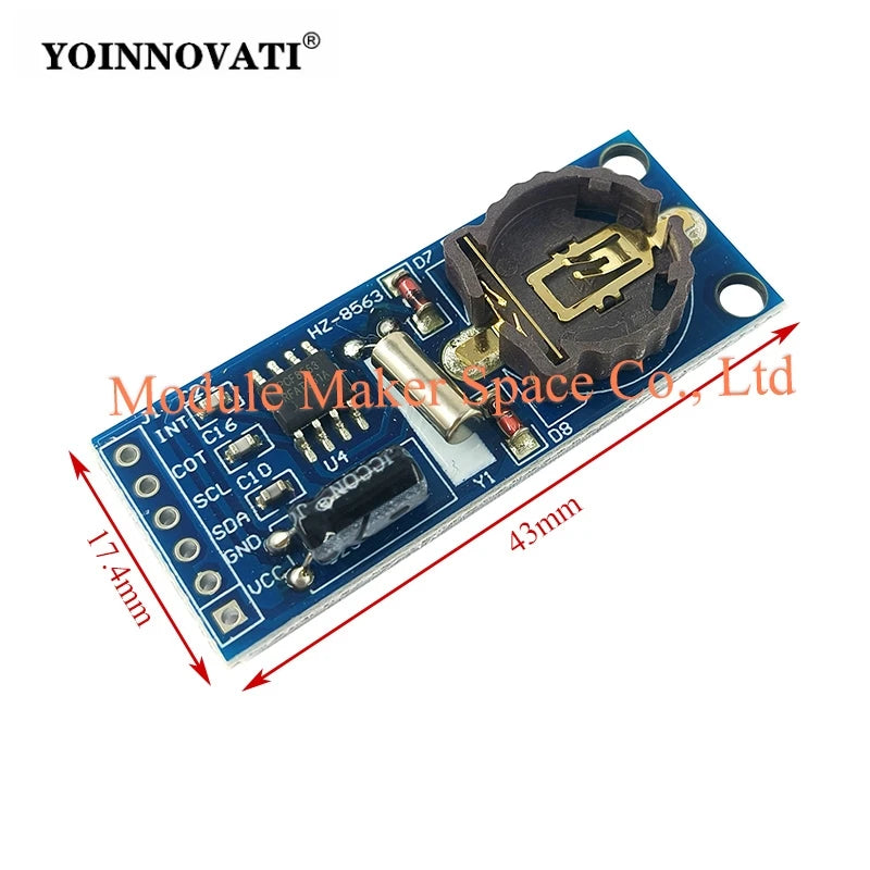 PCF8563 PCF8563T 8563 IIC Real Time Clock RTC Module Board Good than DS3231 AT24C32 (Without Battery)