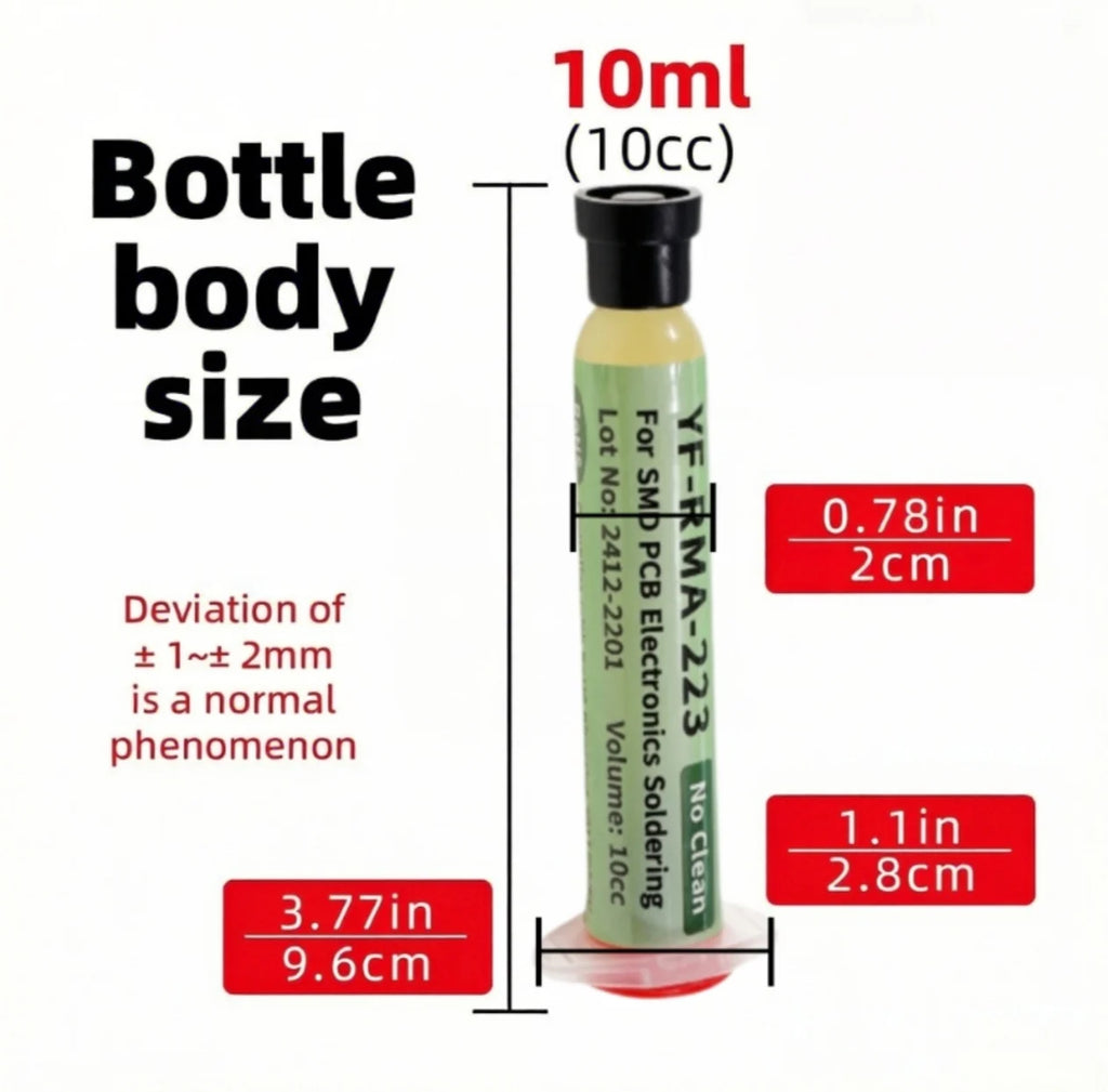 RMA-223 10cc Flux No Clean Flux Soldering Iron Welding Flux Consumer Electronics Repair Solder Paste For Phone LED BGA SMD PGA