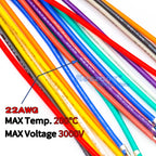 JST XH2.5mm Pre-Crimped Silicone Cable Wire 22AWG Copper Wire High TempErature Resistance Cable Crimp Terminal XHR2.54 Connector