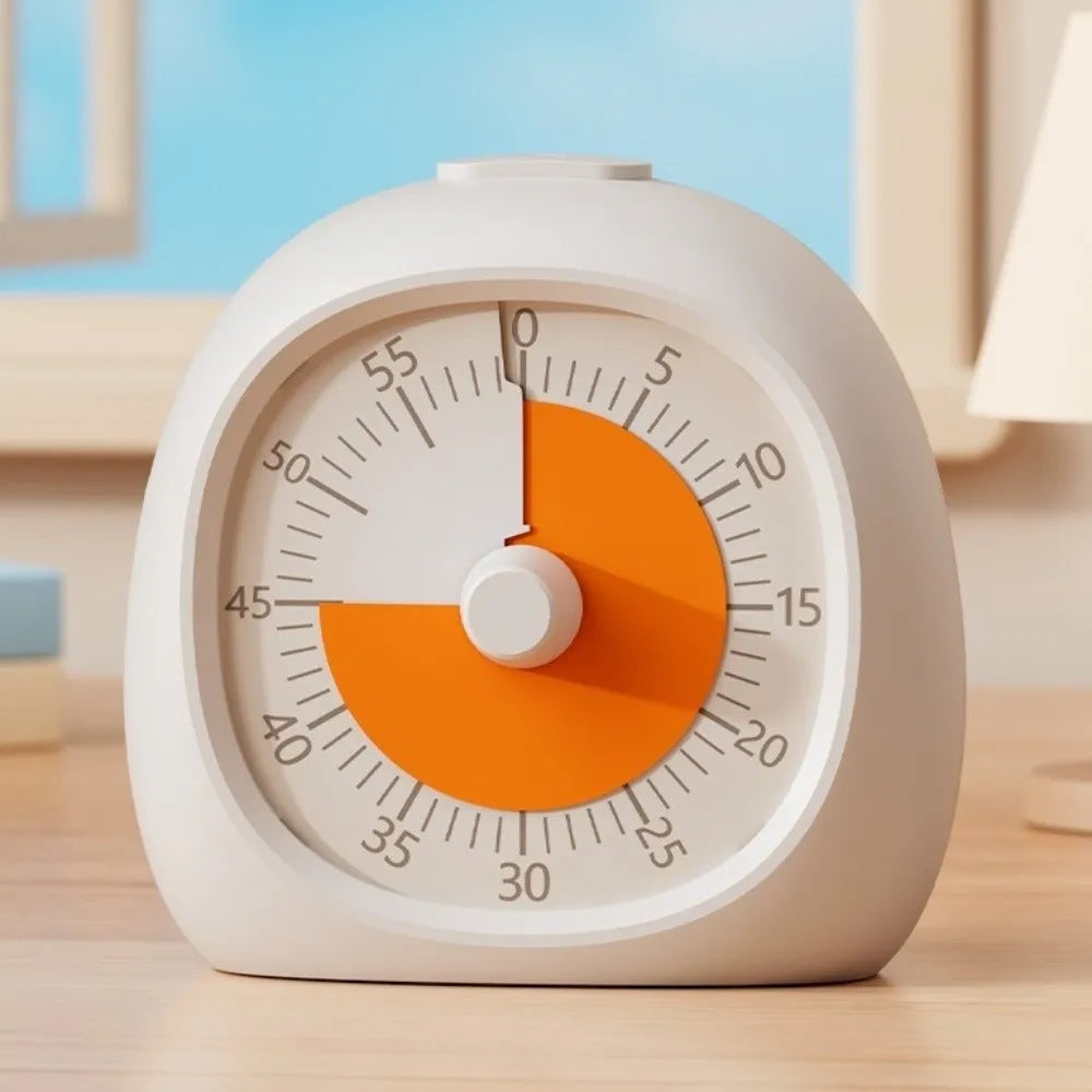 Portable Plastic Visual Timer 60 Minute Focus Aid Study Timer Silent Digital Clock Classroom Timer