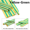Yellow-Green 3:1 Heat Shrink Tube With Glue 1.6mm - 50mm Dual Wall Adhesive Lined Polyolefin Shrinkin ﻿Wrap Cable Protect Sleeve