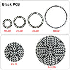 DC5V 12V WS2812B SK6812 Luces Led Ring Smart 5050 RGB BuiIt-in IC 3Pin Individually Addressable Pixel Round Modules Light