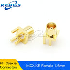 5PCS MCX-KE MCX-JE MCX-KWE MMCX-KE MMCX-JE MMCX-KWE MCX MMCX Male Female Socket PCB Board Socket Right Angle 90 Degree Connector