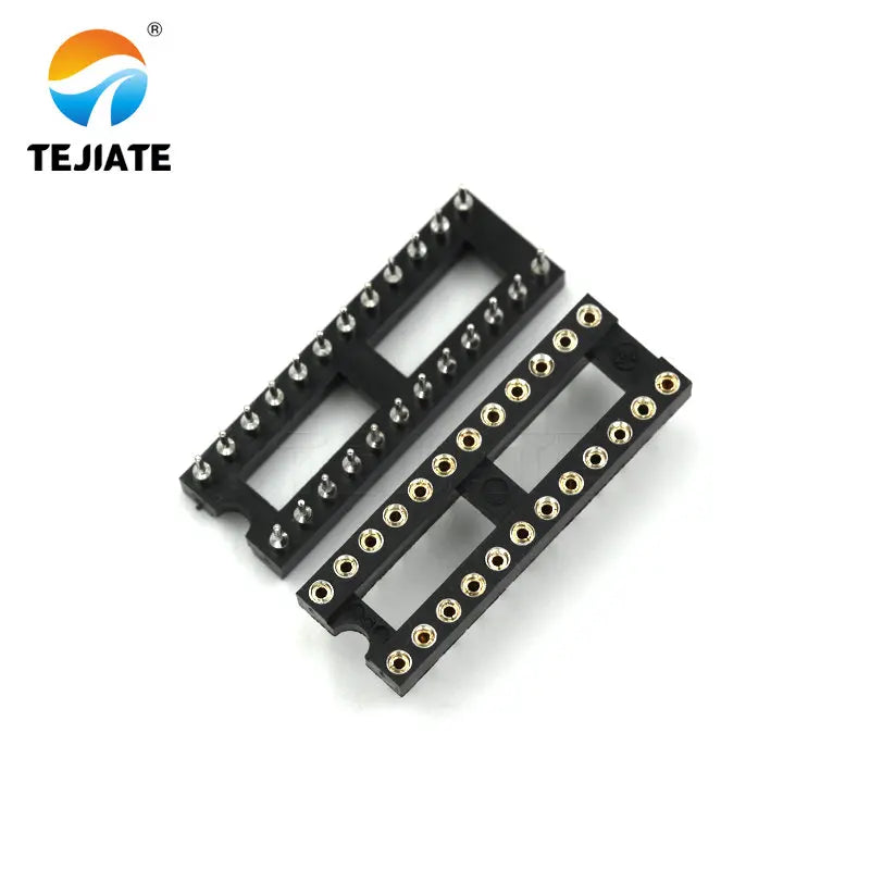 10PCS IC Sockets DIP6 DIP8 DIP14 DIP16 DIP18 DIP20 DIP24 DIP32 DIP28 DIP40 pins Connector DIP Socket 6 8 14 16 18 20 24 28 40Pin